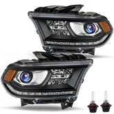 VehicleAid Headlights For 2016-2020 Dodge Durango With LED DRL